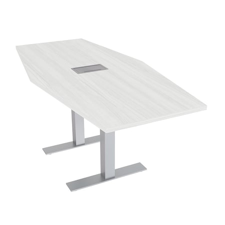 Skutchi Designs 33.5 in W, 69.5 in L, 29 in H, Engineered Wood Top, White HAR-HEX.IR-34x70-T-ELEC-WHCYPRESS